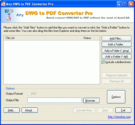 DWG to PDF Pro 2007.1 screenshot